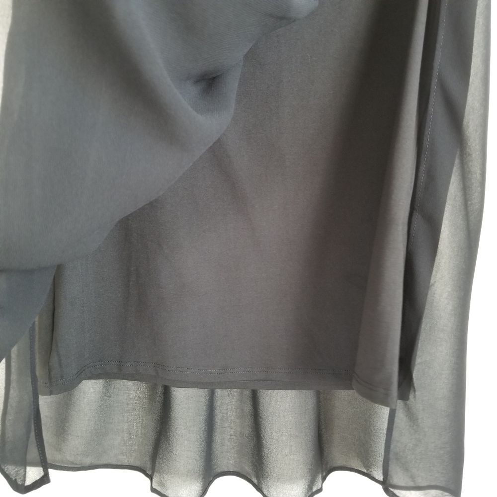 C Wonder Sleeveless Top Tank With Overlay XS NWT - Picture 5 of 6